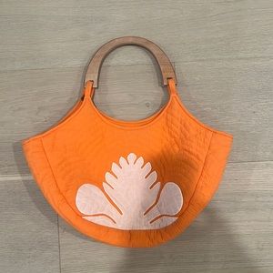 Hawaiian quilt company orange purse